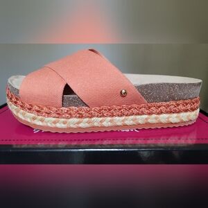 Circus by Sam Edelman Orange Flatform Sandals